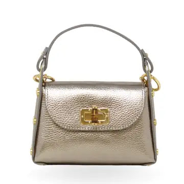 Sofia Bamboo Clasp Italian Leather Crossbody Bag