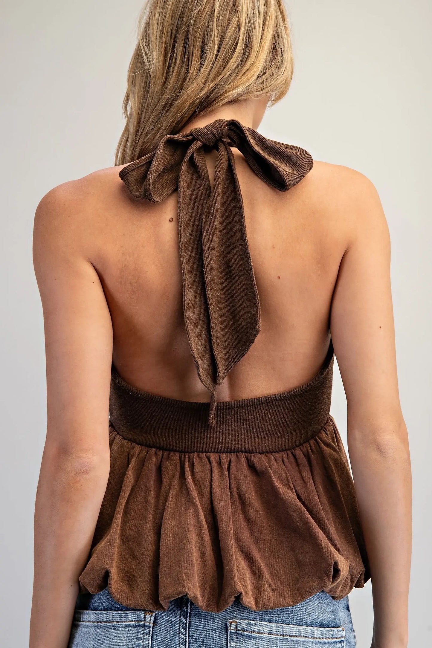 Tatum Mineral Washed Halter Top