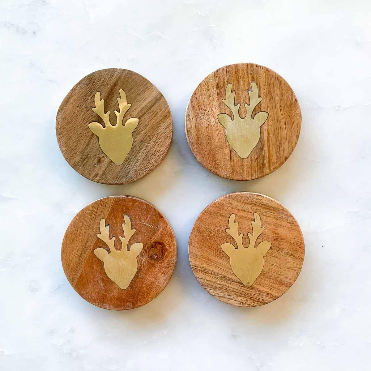 Add a touch of woodland whimsy to your table with these Royal Deer Coasters. 