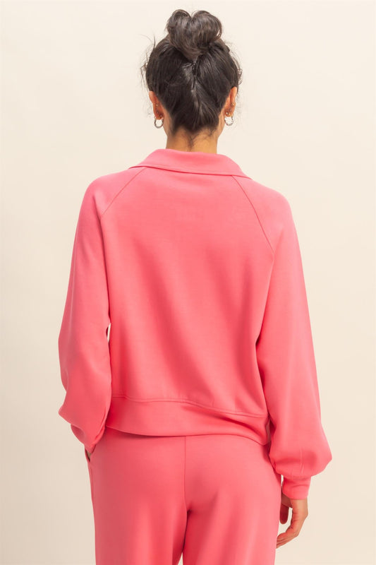 Hattie Scuba Zip Jacket