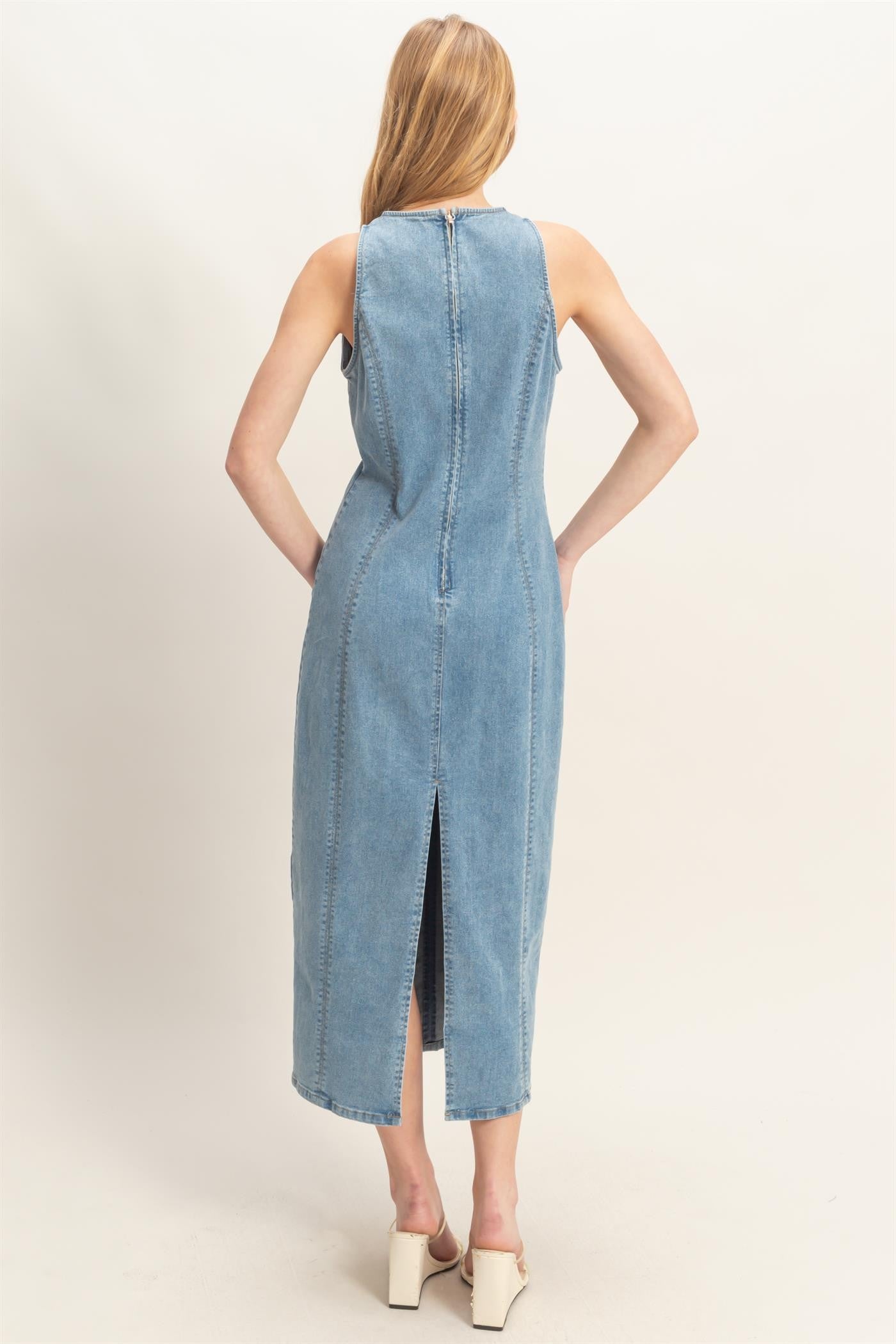 Morgan Denim Midi Dress