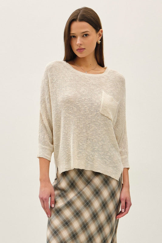 Sharla Ribbed Hem Pullover