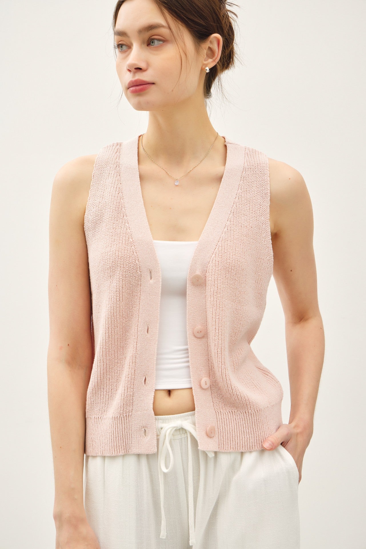 Sasha Button Down Tank 64974