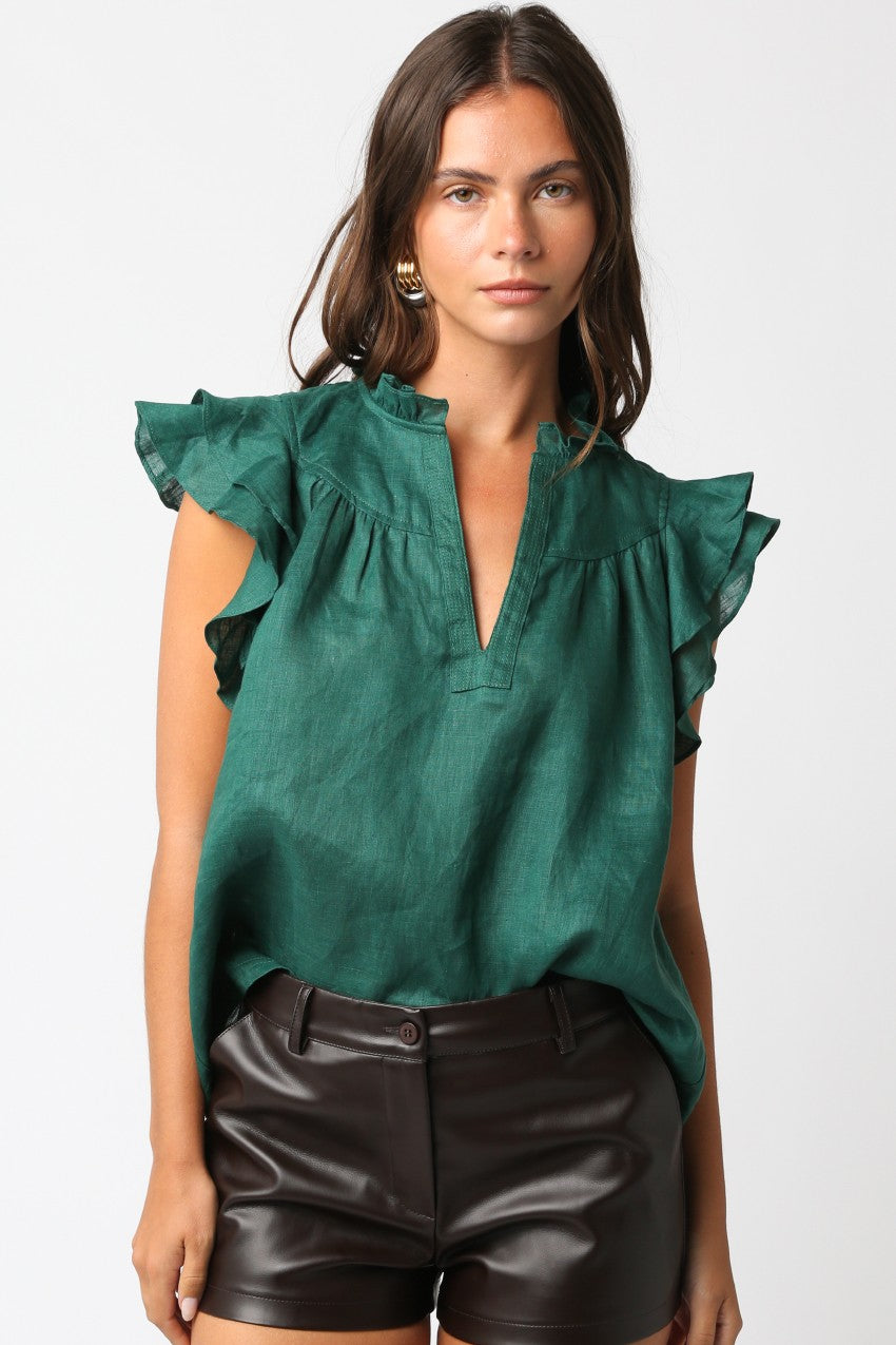 Gaia Ruffled Blouse