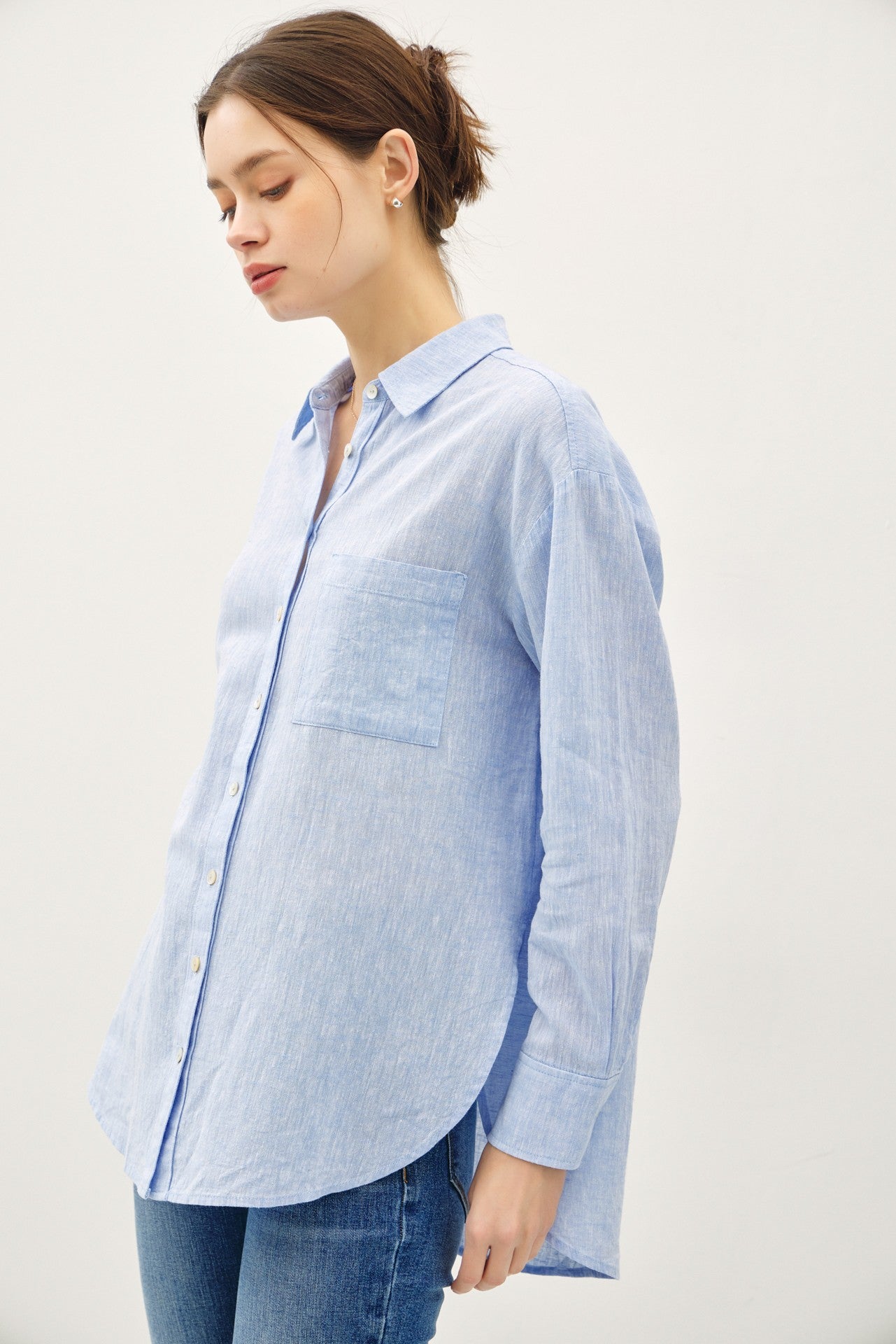 Brittany Linen Button Up