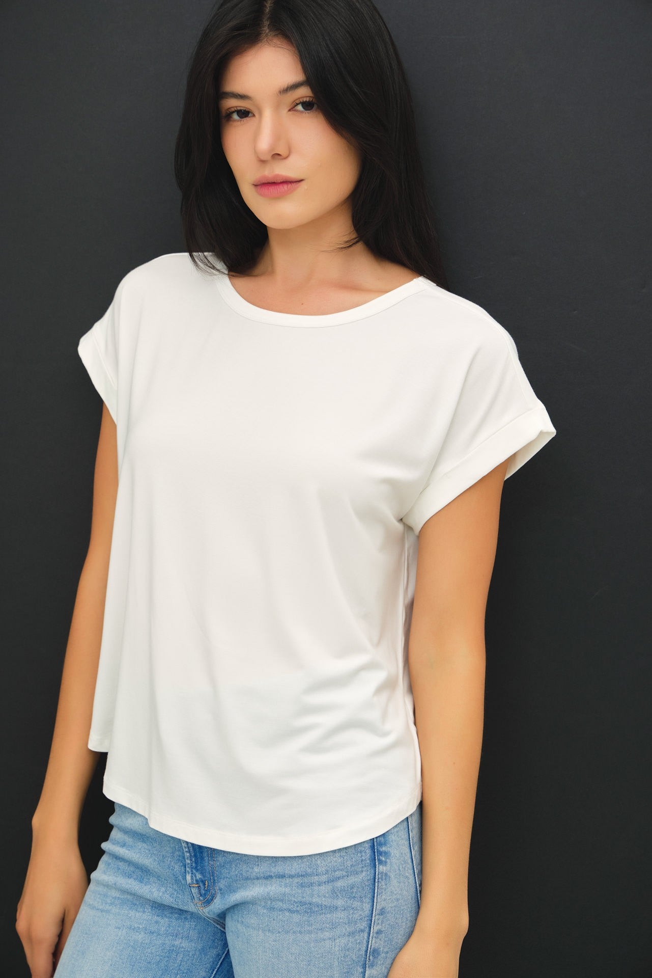 Lila Bamboo Modal Tee