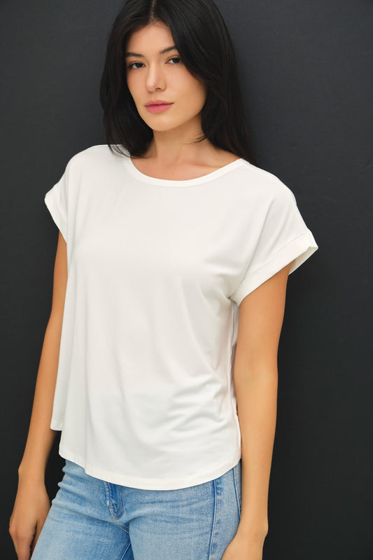 Lila Bamboo Modal Tee