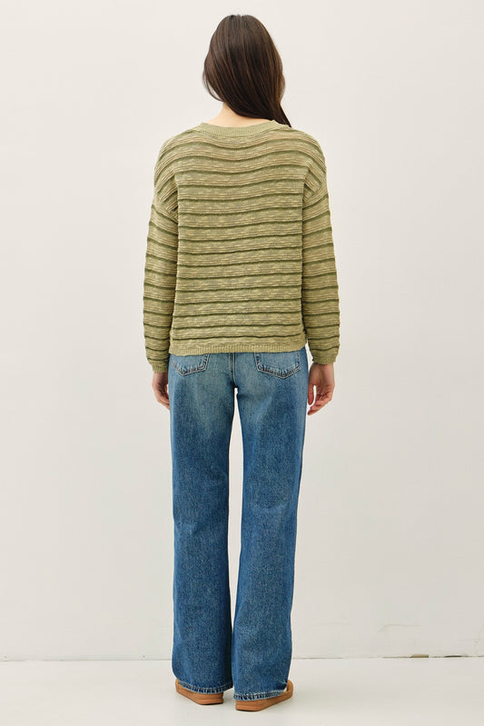 Lila Striped Knit Top