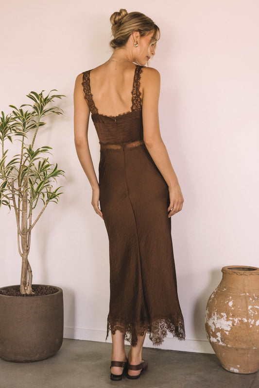 Isolde Lace Trim Maxi Dress