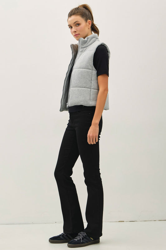 Lightweight yet warm, the Theresa puffer vest is the perfect layering essential for crisp-weather days.
