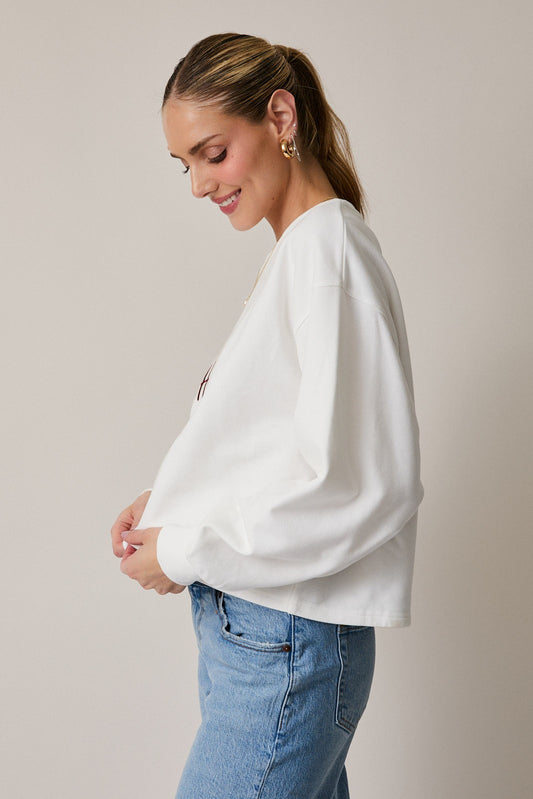 The Marlowe “Homebody Club” Graphic Sweatshirt