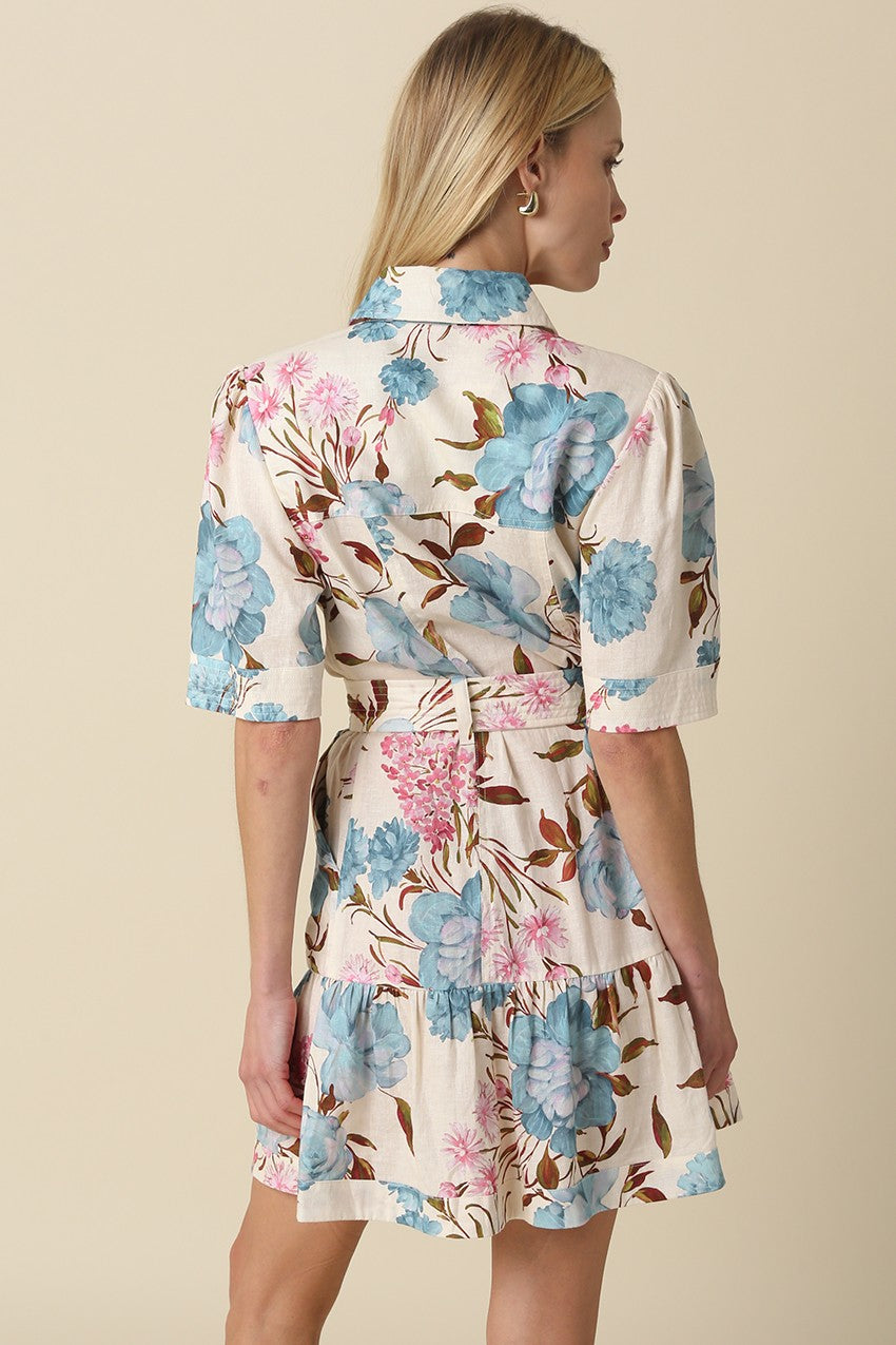 Anika Floral Belt Dress