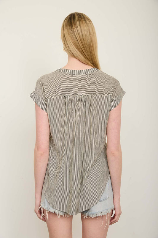 Effortless Muse Button-Down Blouse