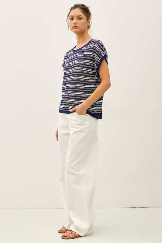 Adyson Crochet Sweater Top