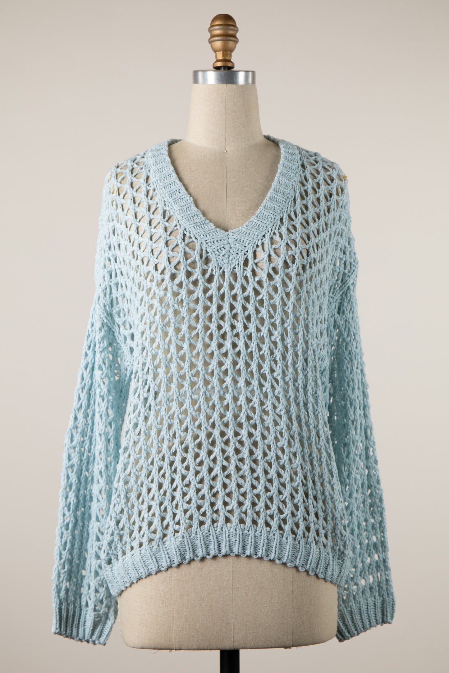 Tessa Crochet Knit Sweater