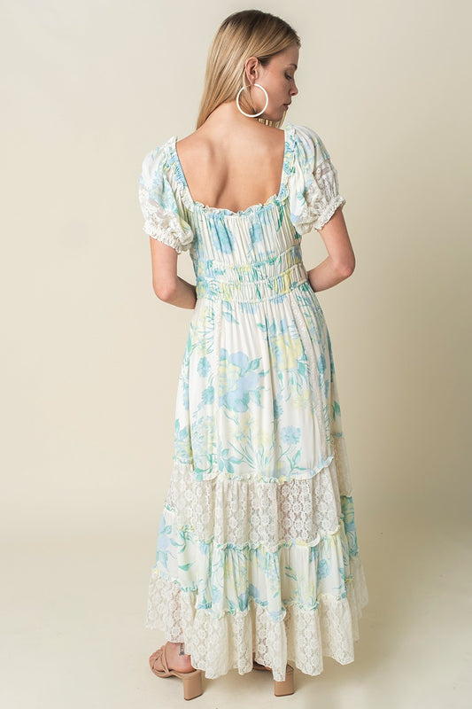 Marissa Floral Lace Maxi Dress