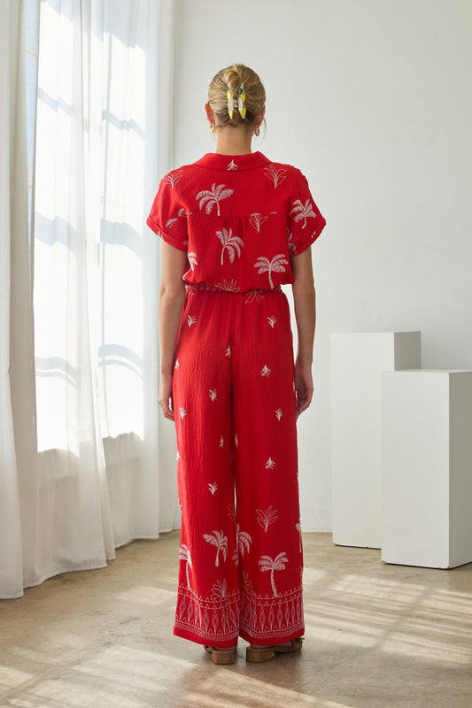 Emery Border Embroidered Shirt