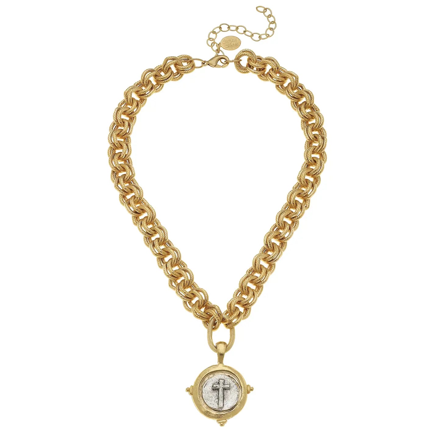Intaglio Cross Necklace