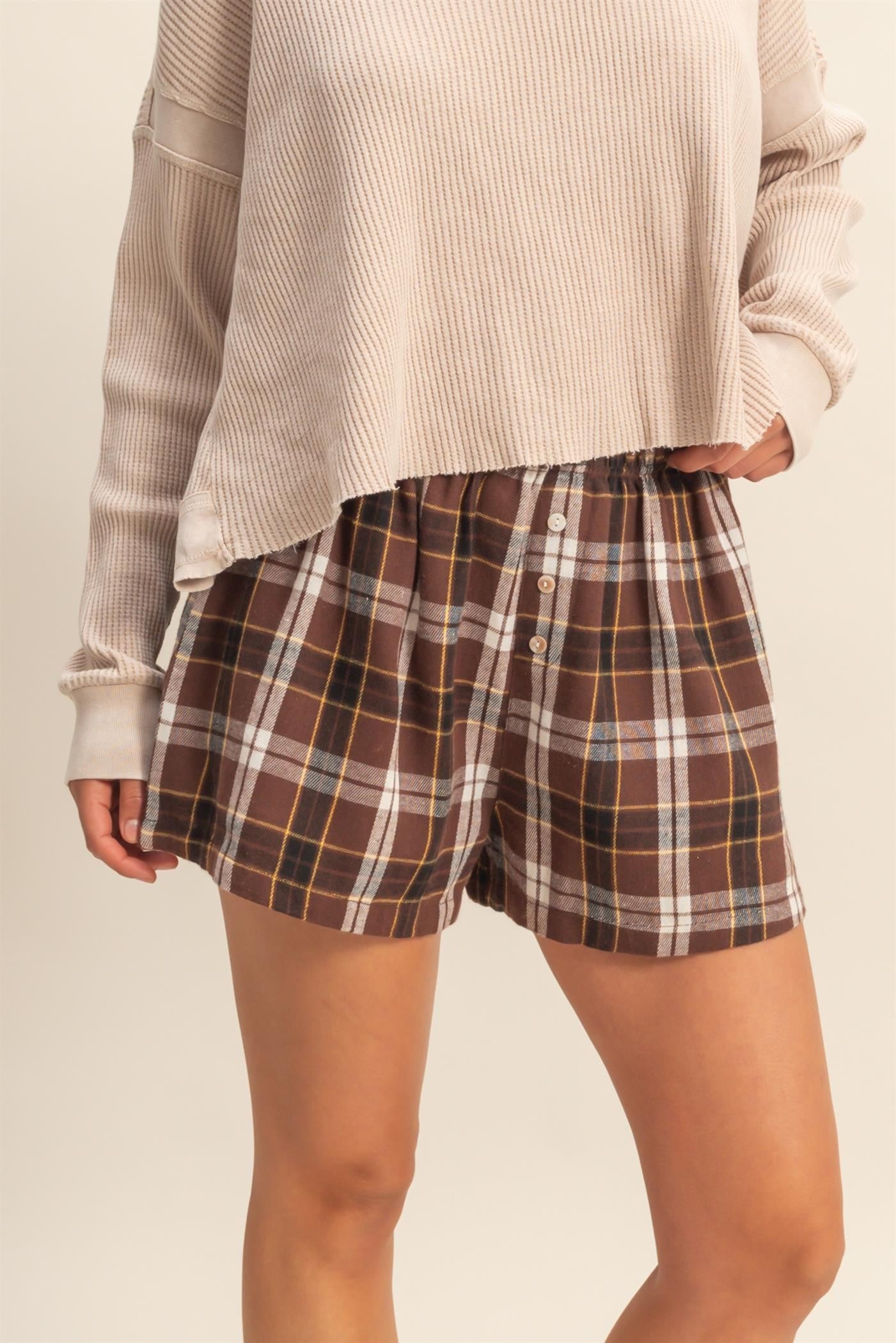 Odette Flannel Boxer Shorts