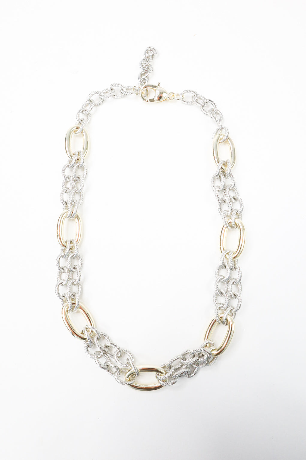 Gold Link Rope Chain Necklace