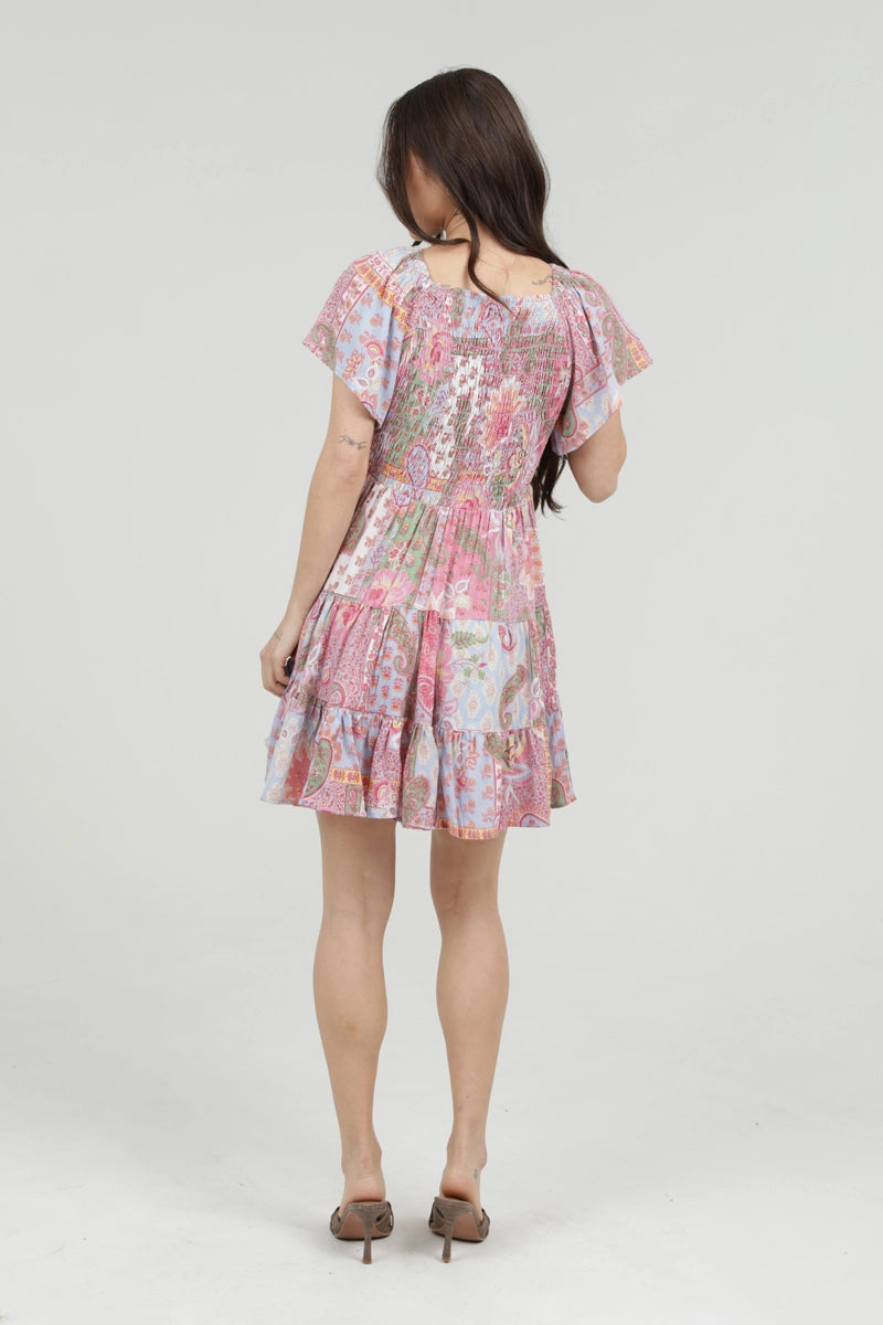 The Brielle Smocked Print Dress
