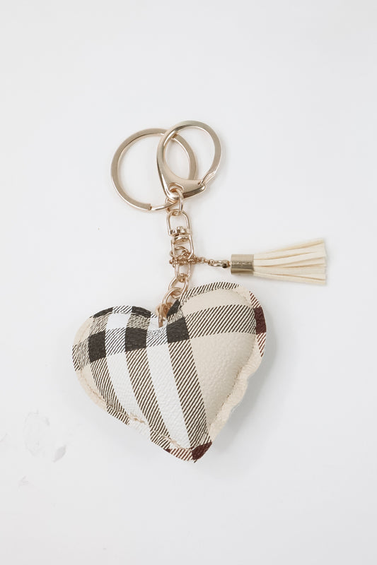 Plaid Bag Charm