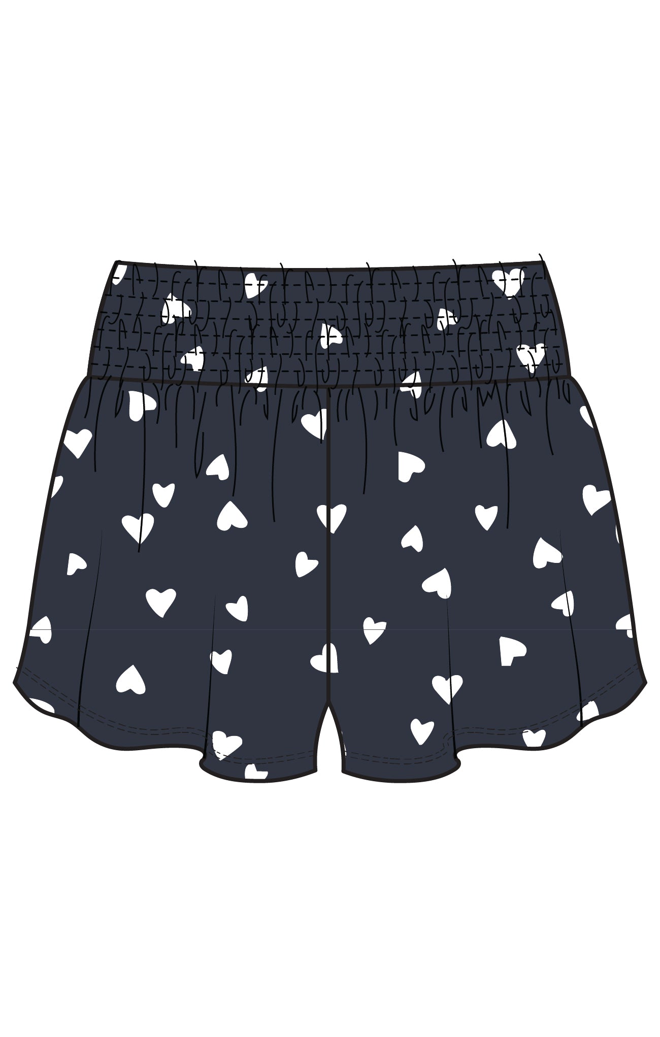 Z Supply Dawn Heart Shorts