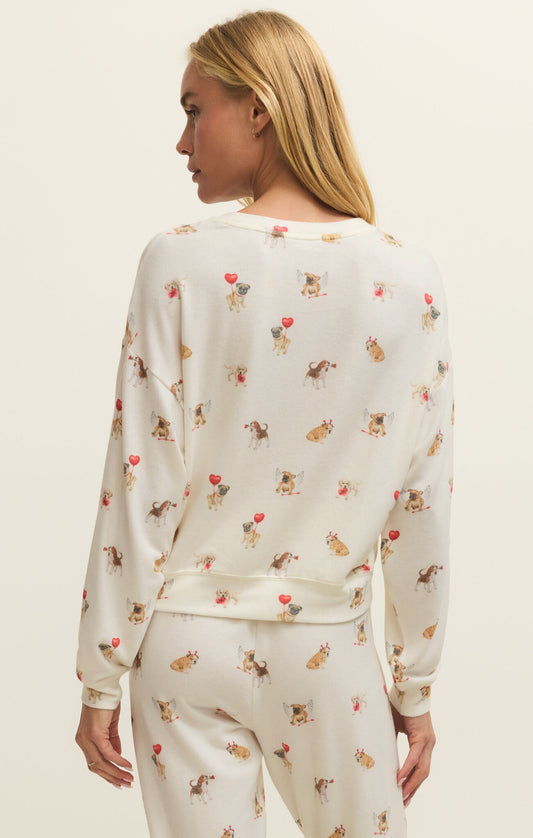 Z Supply Bisous Love Pup Top delivers ultra-soft comfort and a relaxed, midweight feel in a perfectly cropped silhouette.