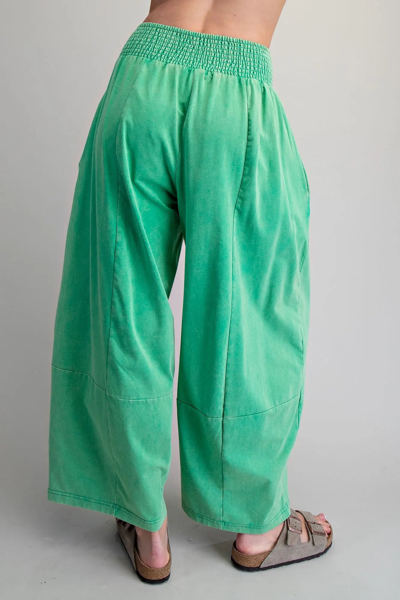 Thessaly Mineral Wash Wide Leg Pants