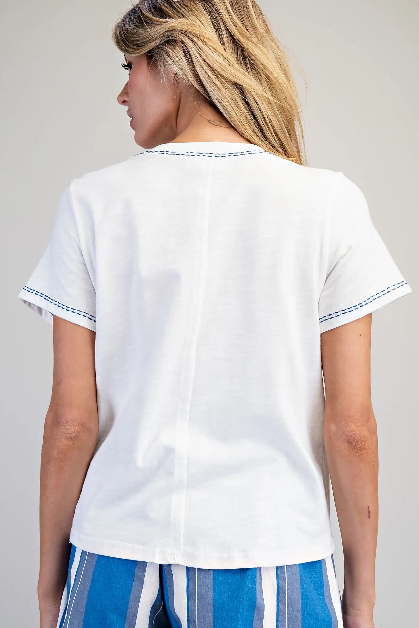 The Elowen Stitch Trim Top