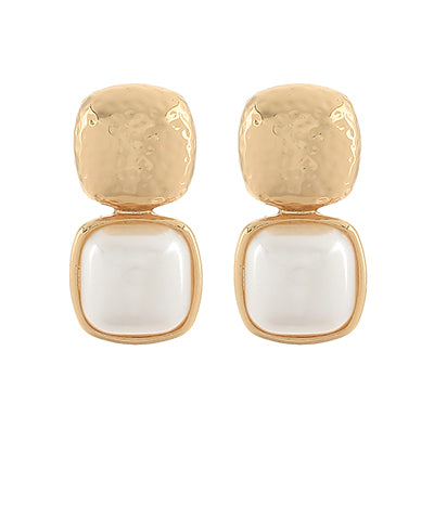 Acrylic & Metal Statement Earrings