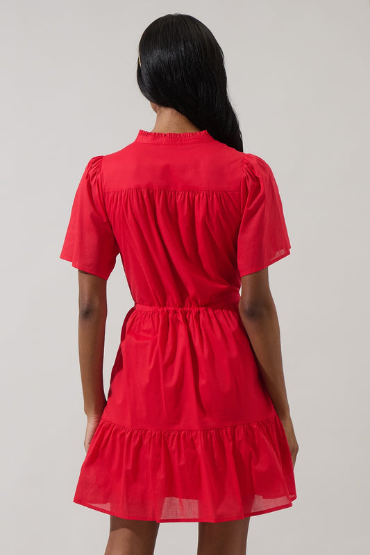 Amo Button Up Mini Dress