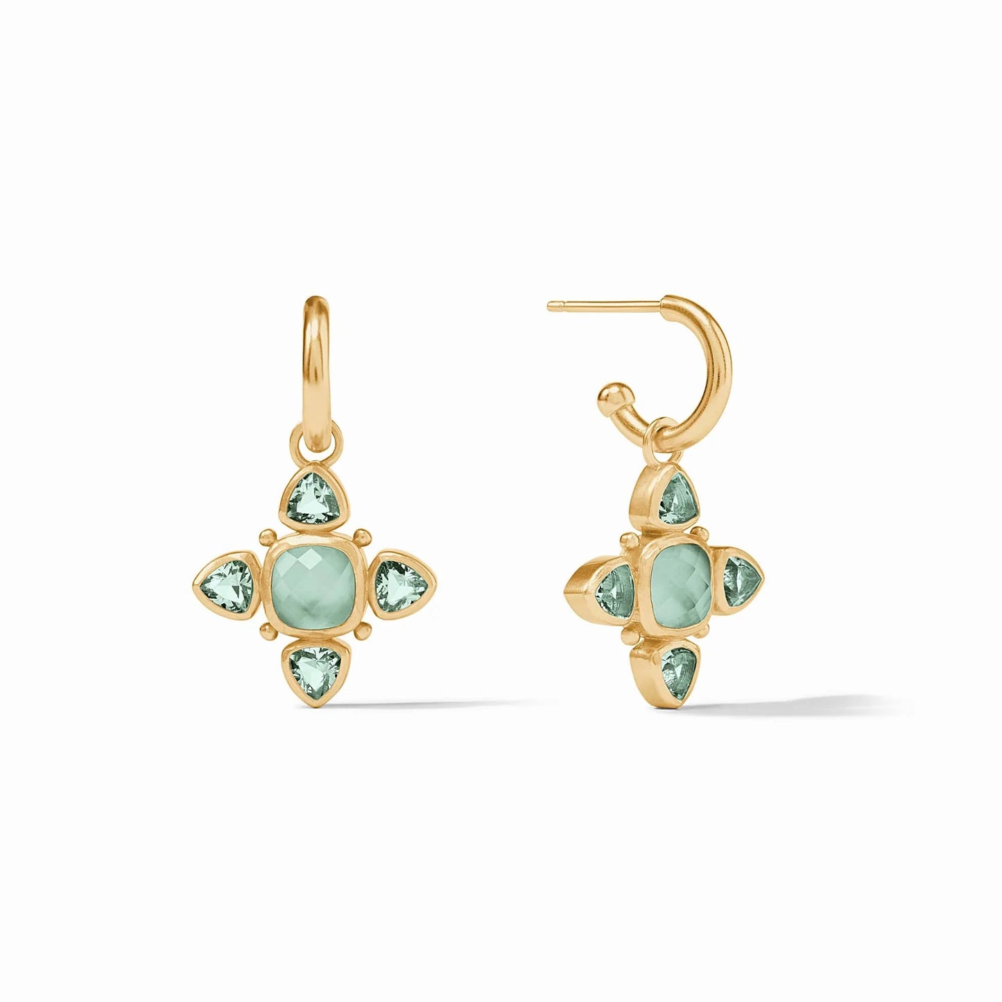 Julie Vos Aquitaine Hoop & Charm Earings