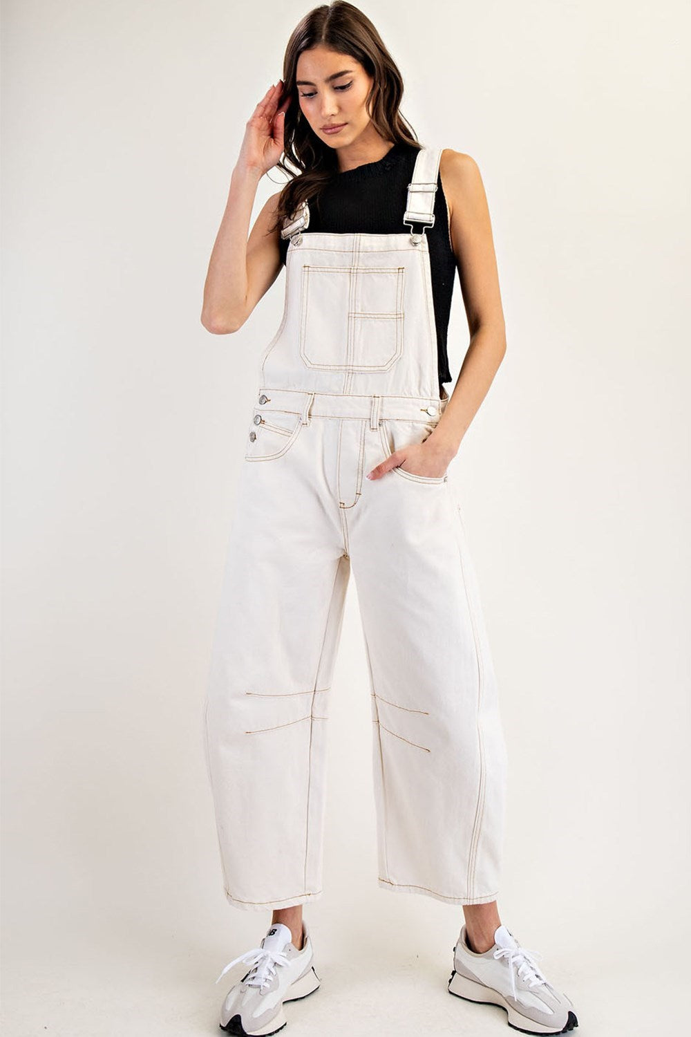 So Stylish Denim Barrel Overalls