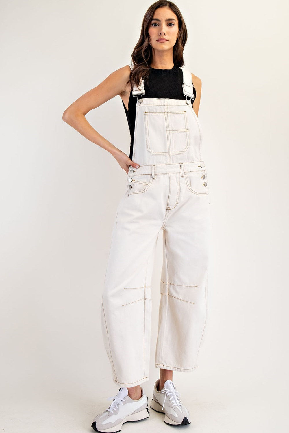 So Stylish Denim Barrel Overalls