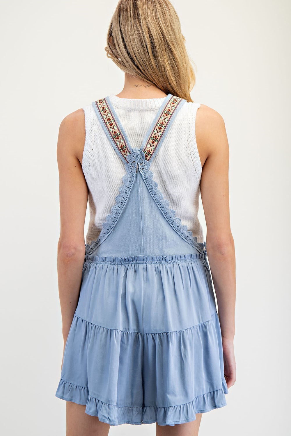 Embroidered Lace Romper