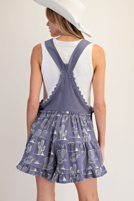 Sylvette Western Lace Romper