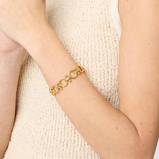 Julie Vos Bamboo Link Bracelet - Gold