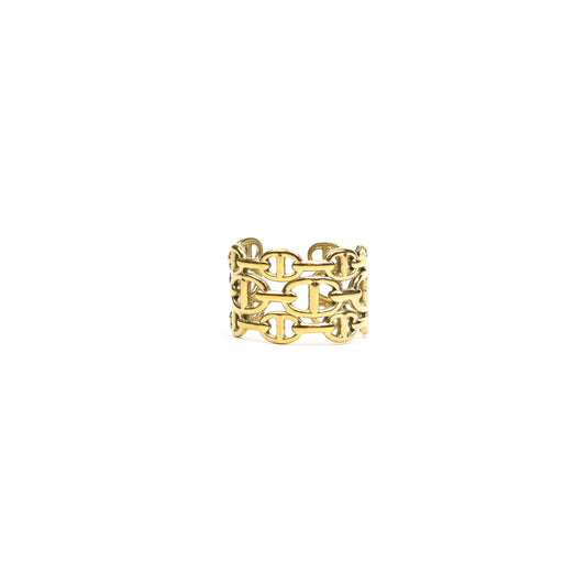 Bold Chain Link Statement Ring