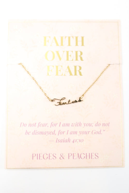 Faith Word Necklace Collection