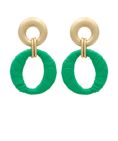 Camila Raffia Earrings