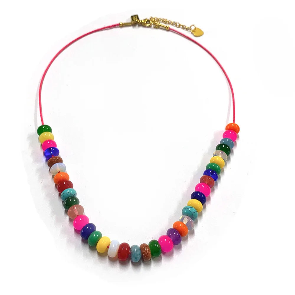 Candy Crush Beaded Necklace