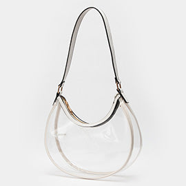 Clear Shoulder Bag White