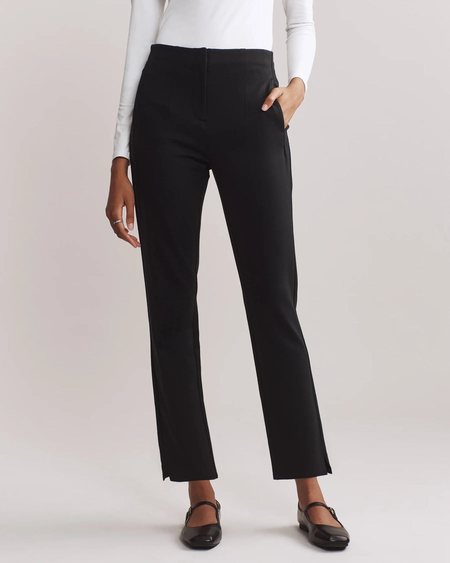 Rhone Coupe Ponte Pant - Black