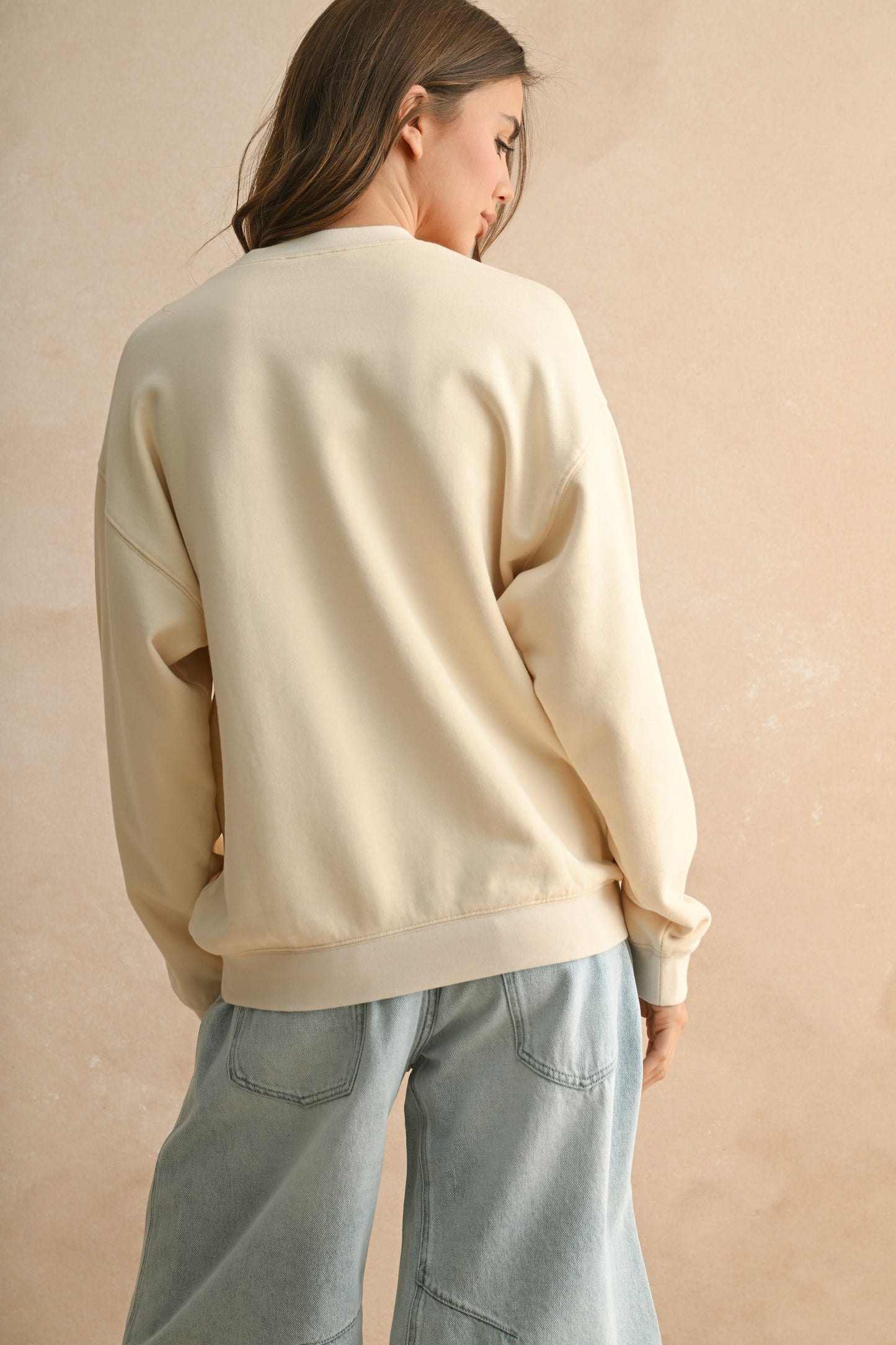 Dariela Flag Patch Sweatshirt