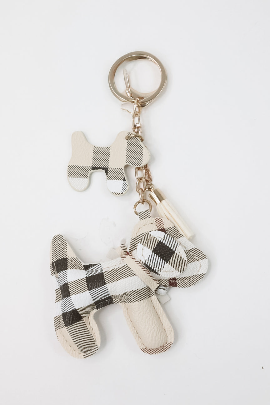 Plaid Bag Charm
