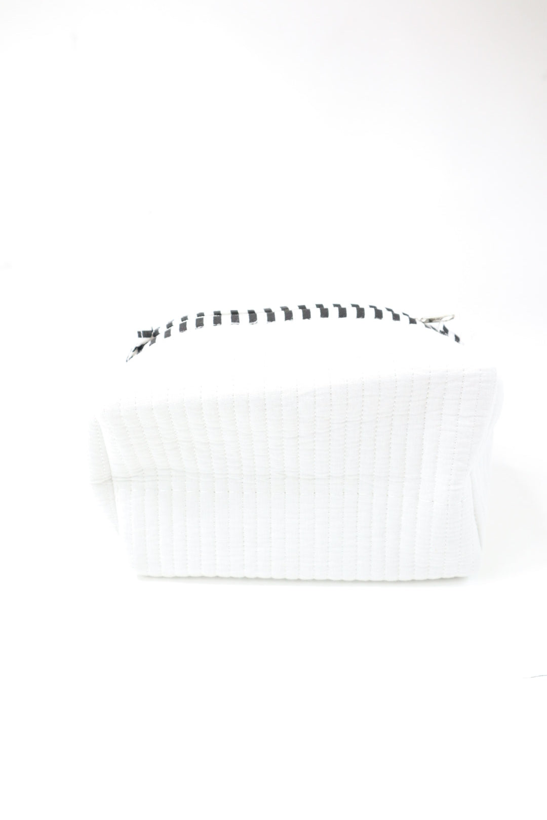 Block Print Quilted Cosmetic Bag