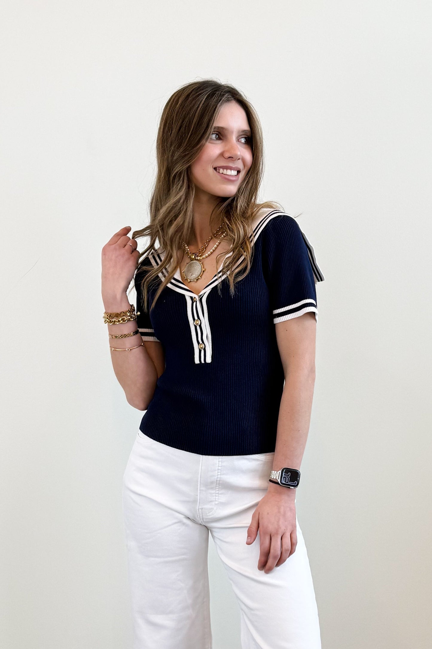 Nautical Charm Sailor Top