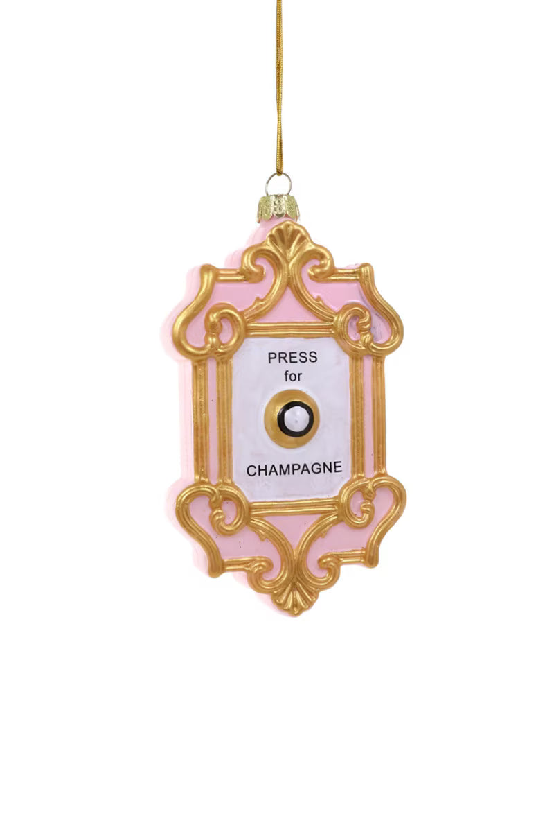 Cody Foster & Co Champagne Button Ornament