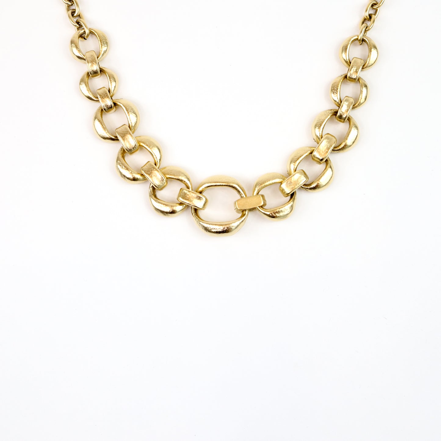 Chunky Gold Link Statement Necklace